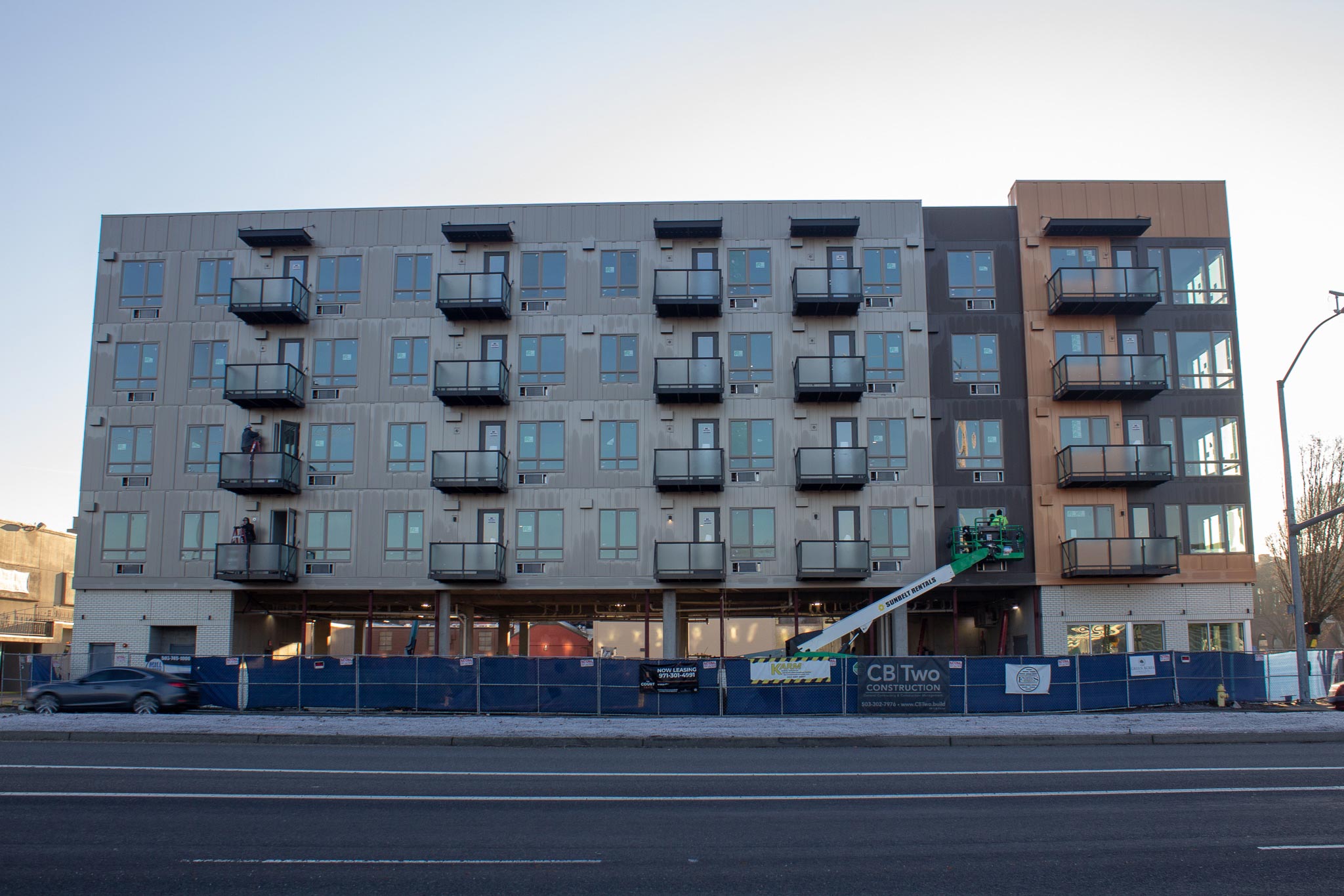 Commercial building exterior